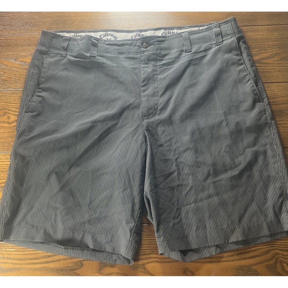 Callaway Shorts Mens 40 Gray Golf Performance Stretch Flat Front Lightweight